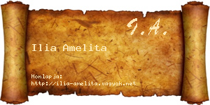 Ilia Amelita névjegykártya